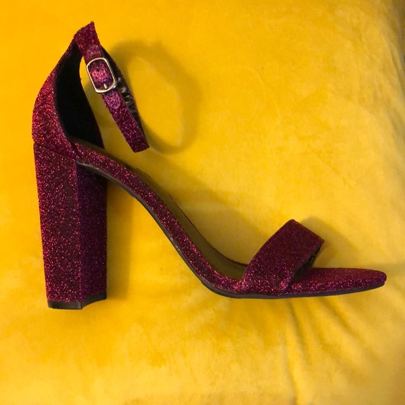 Hot pink sparkly heels! - Picture 4 of 5